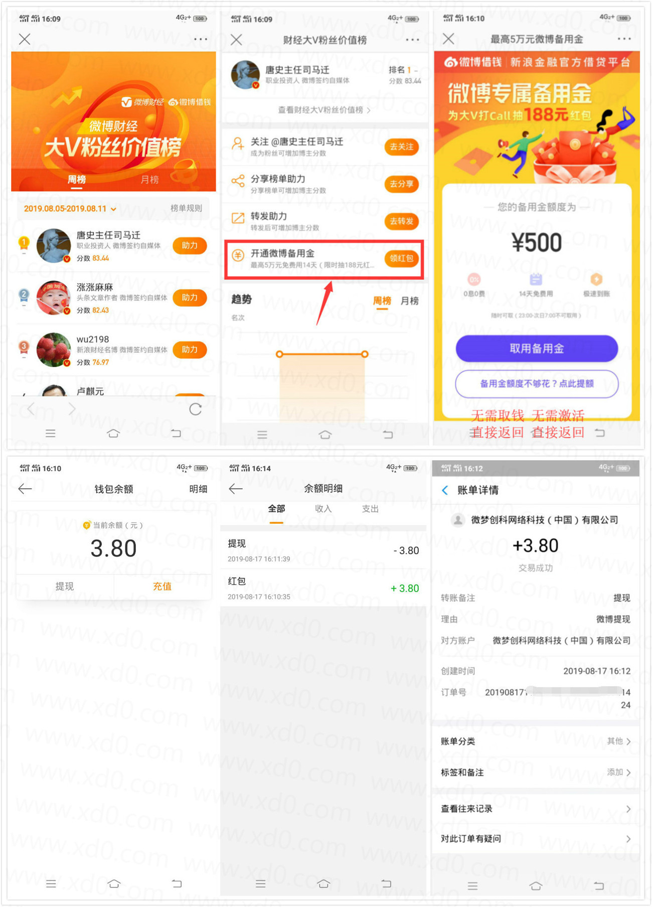 开微博备用金撸支付宝红包(秒到)-反馈吧 | 分享你的福利吧