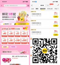 美团520领大额鲜花闪购红包